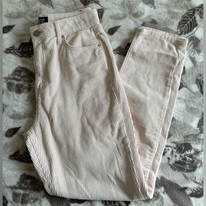 Urban Outfitters BDG Cream Corduroy High-Waisted Mom Pant Size 28